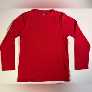 Faded Glory Bold Red Cotton Shirt